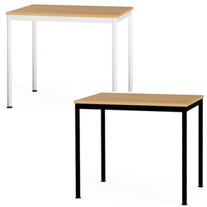 ダイニングテーブル 80×60cm デスク 木製 テーブル パソコンデスク ワークテーブル 作業台 黒 白 オーク シンプル