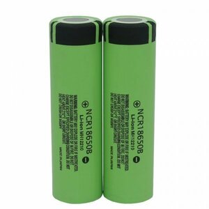 18650　リチウムイオン電池　フラッドヘッドタイプ　生セル　18650HG2 3.7V 3400mAh 65mm(長さ)　NCR18650B(FH)　2本　在庫有り