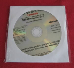 ◎リカバリー ディスクTOSHIBA東芝Satellite K40/K45/L40/L45シリーズWindows7 Professional DVD-ROM☆☆ ☆