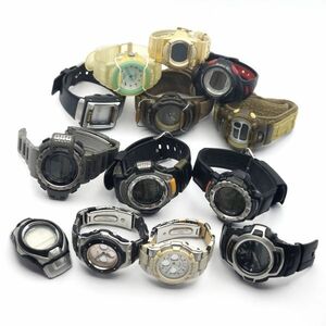 1円 まとめ カシオ G-SHOCK・プロトレック・Baby-G QZ 電池切れ ジャンク品 13本セット KN0466T（PP 35）