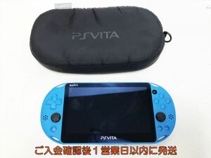 【1円】PSVITA 本体 アクアブルー SONY PlayStation VITA PCH-2000 初期化/動作確認済 J02-204yk/F3