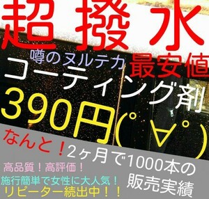 噂のヌルテカコーティング！お試し1本！SNSでも話題のコーティング剤です！