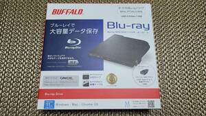 BUFFALO BRXL-PTV6U3-BKB(ポータブル/外付けブルーレイドライブ/BDXL/USB3.2 Gen 1）