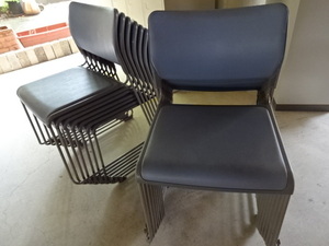引取限定　パイプ椅子　まとめて15セット　中古オフィス家具　オカムラ　　ミーティングチェア　会議室　スタッキングチェア