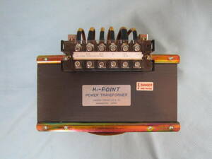 Hi-POINT HS-ACN-128100(EZ99) POWER TRANS FORMER 1KVA 変圧器 トランス (外寸約:横17.3cm *奥行14cm*縦18cm /13.6kg）