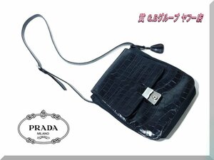 ☆ＰＲＡＤＡ☆プラダ クロコダイル×ナイロン ショルダーバッグ B6154 送料無料！