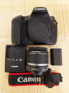 ★実用品★ Canon キャノン EOS 7D EF-S 18-55mm F3.5-5.6 IS デジタル一眼レフカメラ セット