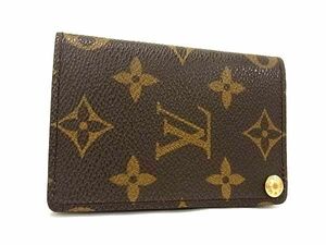 1円 ■極美品■ LOUIS VUITTON ルイヴィトン M60937 モノグラム ポルトカルトクレディプレッシオン カードケース ブラウン系 AY0757