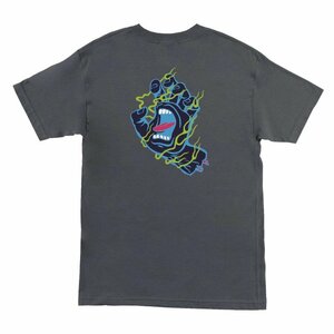 新品 SANTACRUZ サンタクルーズ Tシャツ INFERNO HAND スクリーミングハンドプリント チャコールグレー L