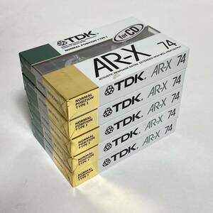 【未開封】TDK AR-X 74 5本セット ノーマルポジション カセットテープ NORMAL POSITION TYPE-Ⅰ for CD