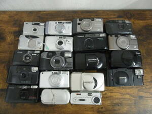 コンパクトフィルムカメラ 19個 大量まとめセット Konica BIGmini OLYMPUS μ PENTAX ESPIO FUJIFILM Canon 等 他多数出品中