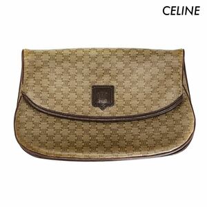 CELINE セリーヌ★マカダム柄 クラッチバッグ オールドセリーヌ 中古 USED ヴィンテージ 日焼けあり