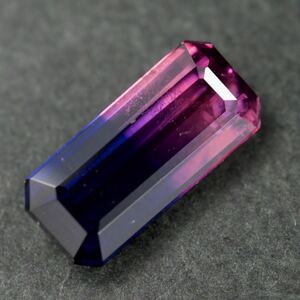 天然バイカラーサファイア/重さ1.407ct/中宝研ソ付き/ルース/サイズ9.5x4.3x2.6mm/天然石/天然サファイア/高級ジュエリー向け