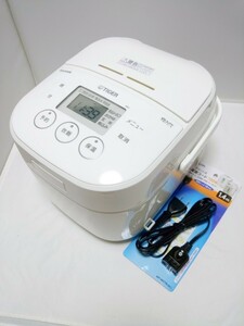 【美品★使用浅★送80サイズ】3合炊き★TIGER タイガー★マイコン炊飯器JBU-A551白