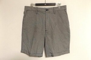 N5054：DELUXE CLOTHING(デラックスクロージング)千鳥格子柄ショートパンツ/白黒/L：35