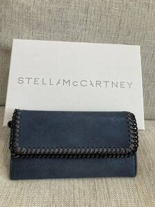 STELLA McCARTNEY ステラマッカートニー ファベラ 長財布 ネイビー 紺