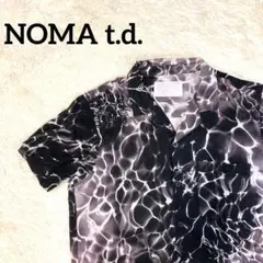 NOMA t.d. シャツ　半袖 O( LL XL )サイズ　黒　レクセル　総柄