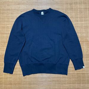 LOOPWHEELER × BEAMS PLUS ループウィラー ビームス プラス 別注 スーパー ヘビー ウェイト スウェット トレーナー ネイビー L