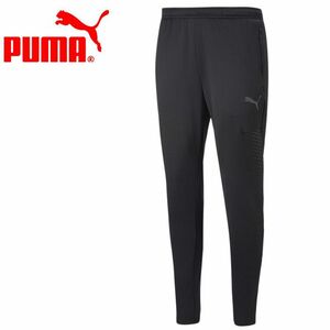 ★プーマ PUMA 新品 メンズ 保温 裏起毛 warmCELL 快適 トレーニング ロングパンツ ボトムス 黒 ブラック [658238-03-S] 四 零★QWER★