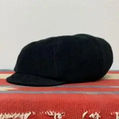 CORDUROY NEWSBOY CAP XL ブラック