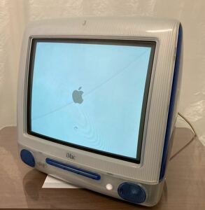 レアな箱付き! Apple 初代 i Mac アップル デスクトップパソコン ボンダイブルー 通電確認済み　青　スケルトン　クリアー　オリジナル