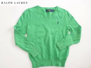 ポロ ラルフローレン ★ 緑　グリーン　長袖　セーター　7　130