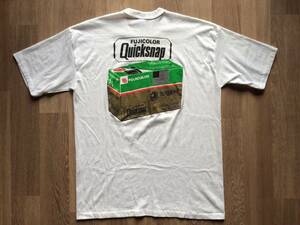 FUJIFILM 富士フイルム 写ルンです 海外版 FUJICOLOR QuickSnap クイックスナップ Tシャツ MADE IN USA フジカラー vintage T-shirt 米国製