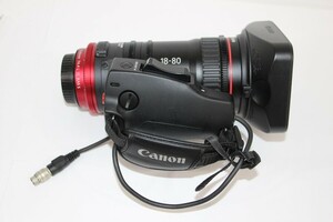 099 k1998 【訳あり】 現状品 CANON キャノン ZOOMLENS CN-E18-80mm T4.4 L IS KAS S シネマレンズ 専用グリップ ZSG-C10付属