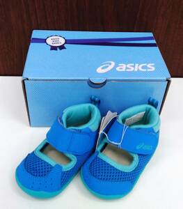 未使用品 タグ付き ASICS アシックス キッズ シューズ スニーカー 11.5cm プロセスブルー キッズ用 子供用 箱付き 靴