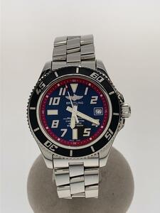 BREITLING◆スーパーオーシャン 42/自動巻腕時計/BLK/SLV/A17364/20240308日差-17