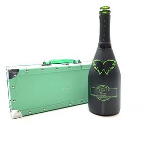【ケース 空瓶】 ANGEL エンジェル シャンパン 空き瓶 箱 ケース ボックス BOX インテリア 飾り グリーン 緑 LEDライト 管理RY24001464