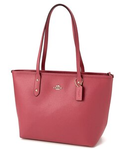 コーチ COACH バッグ トートバッグ F58846 春夏 新作ラグジュアリー クロスグレーン レザー シティー ジップ トップ トート アウトレット