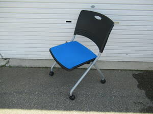 ナイキ会議椅子　１０脚セット　折り畳み式　キャスター付き　お届先限定　兵庫県加古川市より１００Km以内の方にお願いいたします。