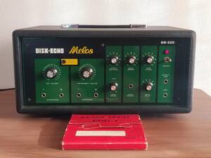 MELOS DISK-ECHO EM-200 ビンテージ アナログ テープエコー ディレイ 　新古品追加の「EDD-1」ディスク付き！