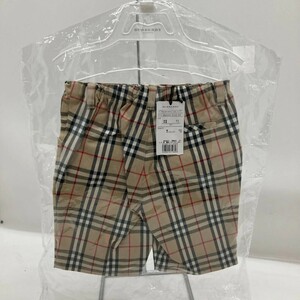 【１円～】BURBERRY バーバリー キッズ 子ども服 半ズボン ハーフパンツ チェック柄 90cm ベージュ【中古品】