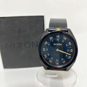 NIXON ニクソン Genesis leather HANDS OFF 1針 腕時計 中古
