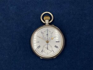 E0838 S.SMITH & SON 9 STRAND LONDON 133-374 スミス スイス製 手巻きクロノグラフ懐中時計