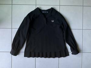FRED PERRY プリーツドレスシャツ　10 黒