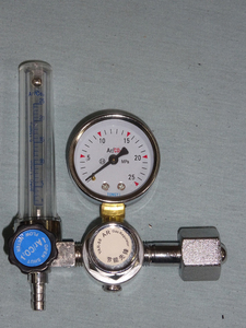 アルゴンガスメーター ガス減圧器 流量計 0-25MPa圧力調整 アルゴン　TIG溶接用