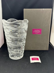 未使用 保管品 CRISTAL DARQUES クリスタル ダルク クレッセンド フラワーベース 28ｃｍ