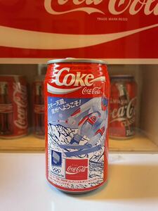 ★Coca-Cola Coke コカコーラ空缶 冬季オリンピック　リレハンメル　キャンペーン缶　信州