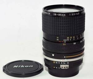 美品　Ai-S Zoom-NIKKOR 28-85mm F3.5-4.5S マニアルフォーカス マクロ機能付き標準ズームレンズ デジタルカメラで高解像の高級レンズ