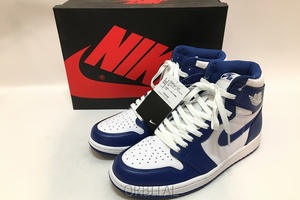 経堂) 未使用 Nike Air Jordan 1 Retro High Storm Blue 27.5cm ナイキ エアジョーダン1 レトロ ハイ スニーカー