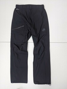 15．MAMMUT マムート Masao Light HS Pants AF PERTEX ポリウレタンラミネート ナイロン パンツ アウトドア メンズS 黒 x103