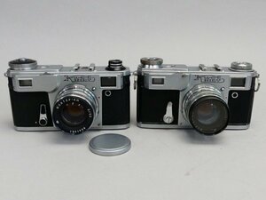 z763 旧ソ連 レンジファインダー カメラ KIEV-4 キエフ フィルム レンズ 1:2 5cm 二台 まとめて