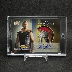 2018 Upper Deck Marvel Thor Ragnarok マイティーソー Chris Hemsworth クリスヘムズワーズ 実施用衣裳付き 直筆サインカード Avengers