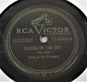 78rpm BLUES BROTHERS もカヴァー ● The Sons Of The Pioneers / Riders In The Sky [ US 