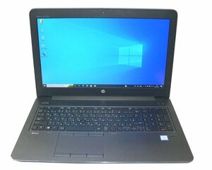 Windows10 Pro 64bit HP Zbook 15 G3 Xeon E3-1505M V5 2.8GHz 8GB 500GB(SATA) 15.6インチ フルHD(1920×1080) ACアダプタ付属なし