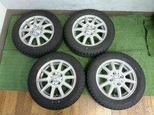 軽自動車用 13インチ スタッドレス 付 アルミ タイヤ 4本セット 155/65R13 中古品 yatsu