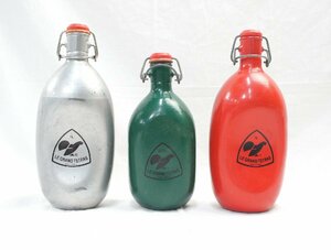 11★【ジャンク品】3点セット LE GRAND TETRAS グランテトラ アルミ水筒 ヴィンテージボトル 1L×2個 0.75L×1個★501N7　/2ｂ*